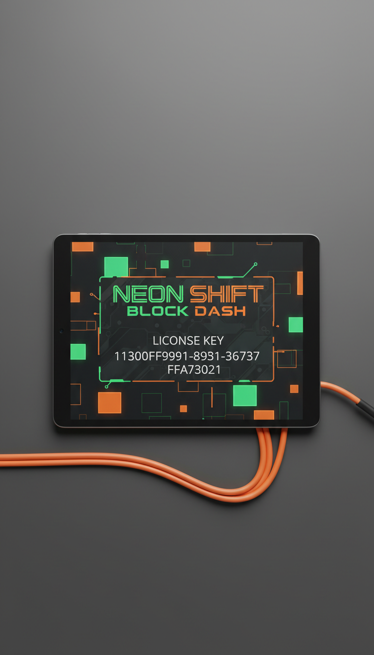 Neon Shift: Pulse Orange Digital Key