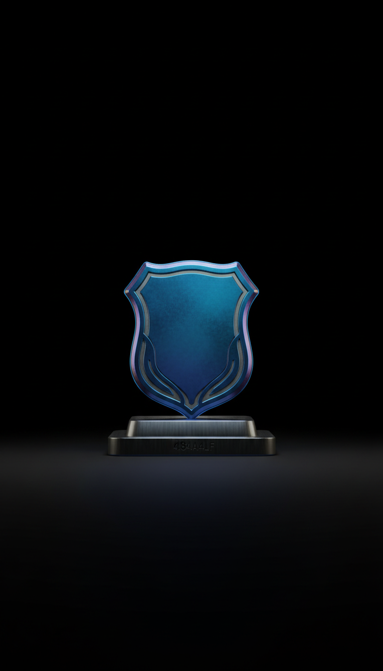 Iridescent Blue Collector’s Badge