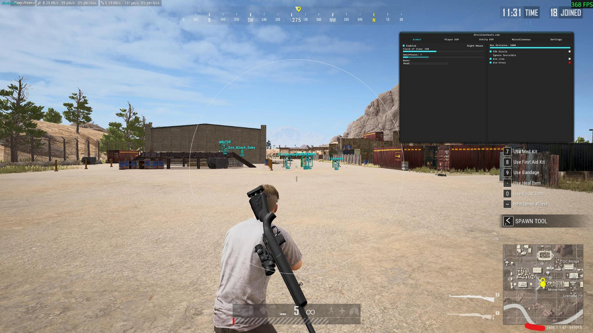 Division PUBG Cheat menu