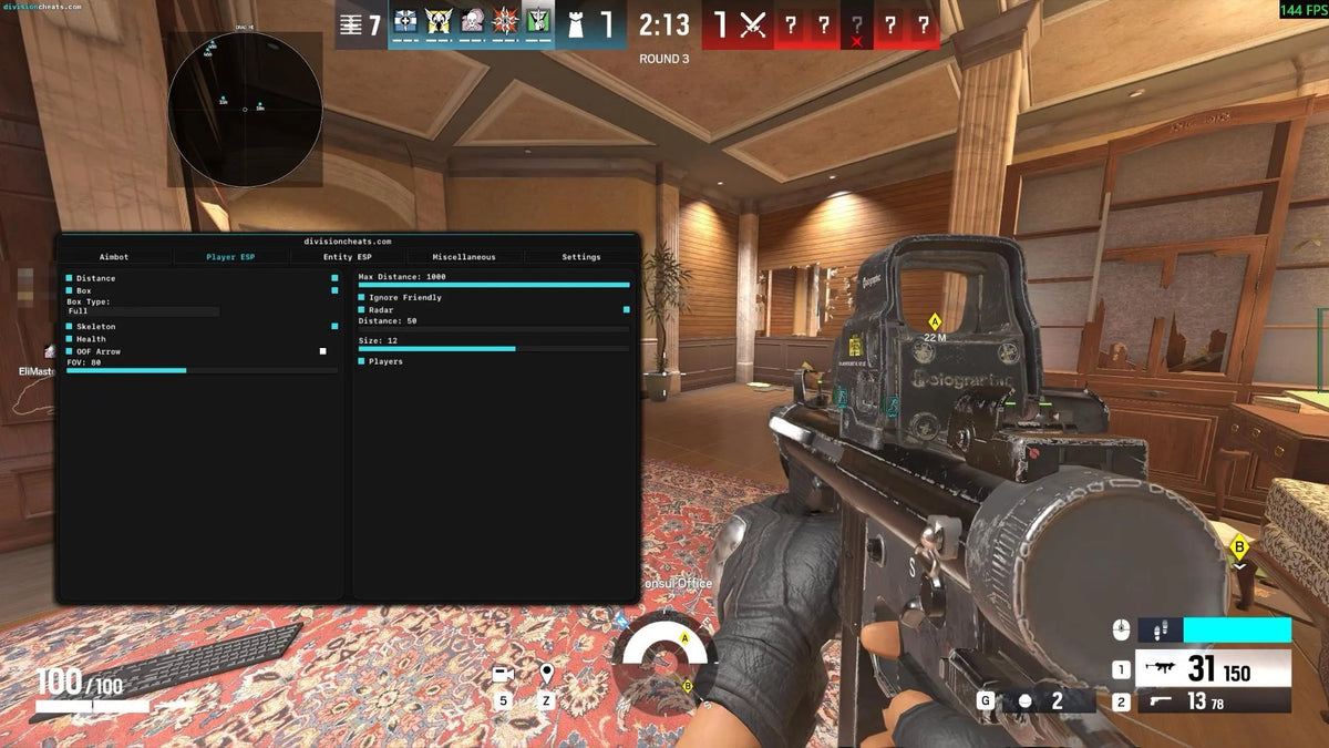 Division DRS6 Cheat settings